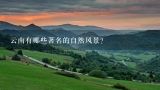 云南有哪些著名的自然风景?