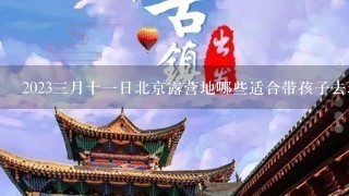 20233月十1日北京露营地哪些适合带孩子去玩?